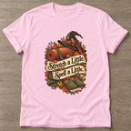 Light Pink Stretch And Spell T-shirt — rest and recovery design, for women who train