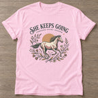 Light Pink Through Every Season T-shirt — longevity training design, for women over 40