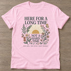 Light Pink Long Time Energy T-shirt — longevity training design, for women over 40