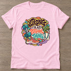 Light Pink Strong Personal Thing T-shirt — body positive design, for every body in the gym