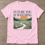 Light Pink Seize The Moment T-shirt — motivational slogan design, for women who train