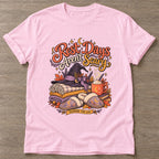 Light Pink Cozy Witch Era T-shirt — funny gym slogan, for women who train and laugh about it