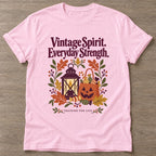Light Pink Vintage Spirit T-shirt — longevity training design, for women over 40