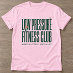 Light Pink Chill Gains T-shirt — funny gym slogan, for women who train and laugh about it