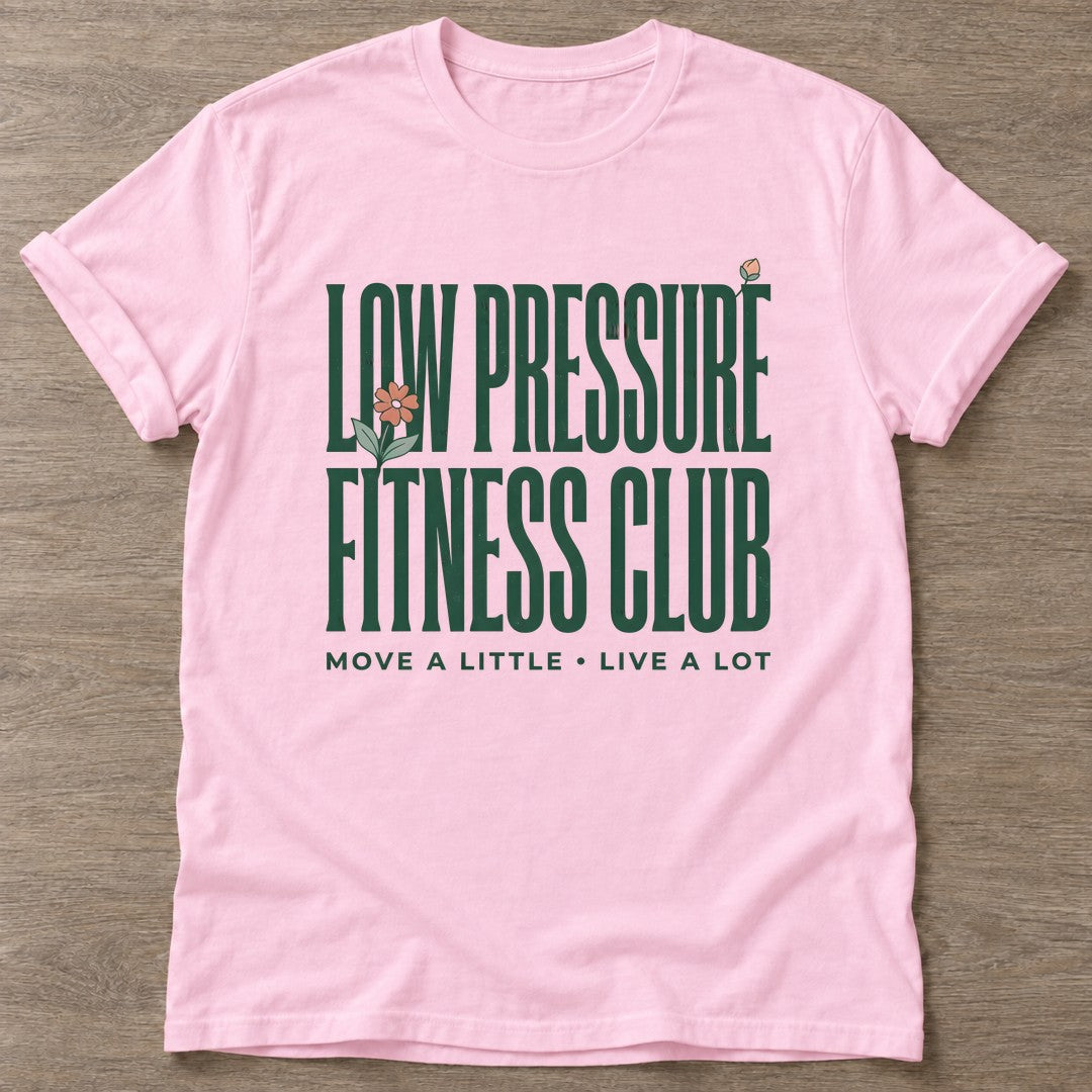 Light Pink Chill Gains T-shirt — funny gym slogan, for women who train and laugh about it