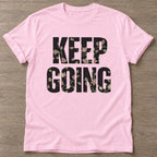 Light Pink Growth Mode T-shirt — growth mindset design, for women building a habit