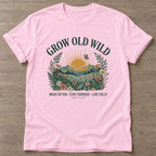 Light Pink Wild Heart Rising T-shirt — motivational slogan design, for women who train