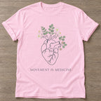 Light Pink Bloom Within T-shirt — floral strength design, for women who train