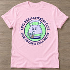 Light Pink Slow Motion Is Still Motion T-shirt — motivational slogan design, for women who train