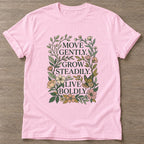 Light Pink Live Boldly T-shirt — motivational slogan design, for women who train