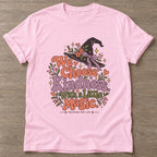 Light Pink Kindness Magic T-shirt — motivational slogan design, for women who train