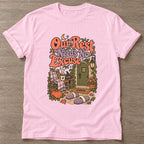 Light Pink Rest Without Apology T-shirt — rest and recovery design, for women who train