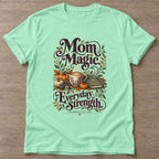 Mint Green Mom Magic T-shirt — everyday workout design, for women who move