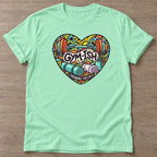 Mint Green Gym-ish Heart T-shirt — funny gym slogan, for women who train and laugh about it