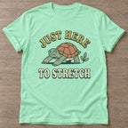 Mint Green Slow Vibes T-shirt — rest and recovery design, for women who train