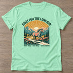 Mint Green Long Run Horse T-shirt — running design, for women who run