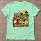 Mint Green Autumn Miles T-shirt — running design, for women who run