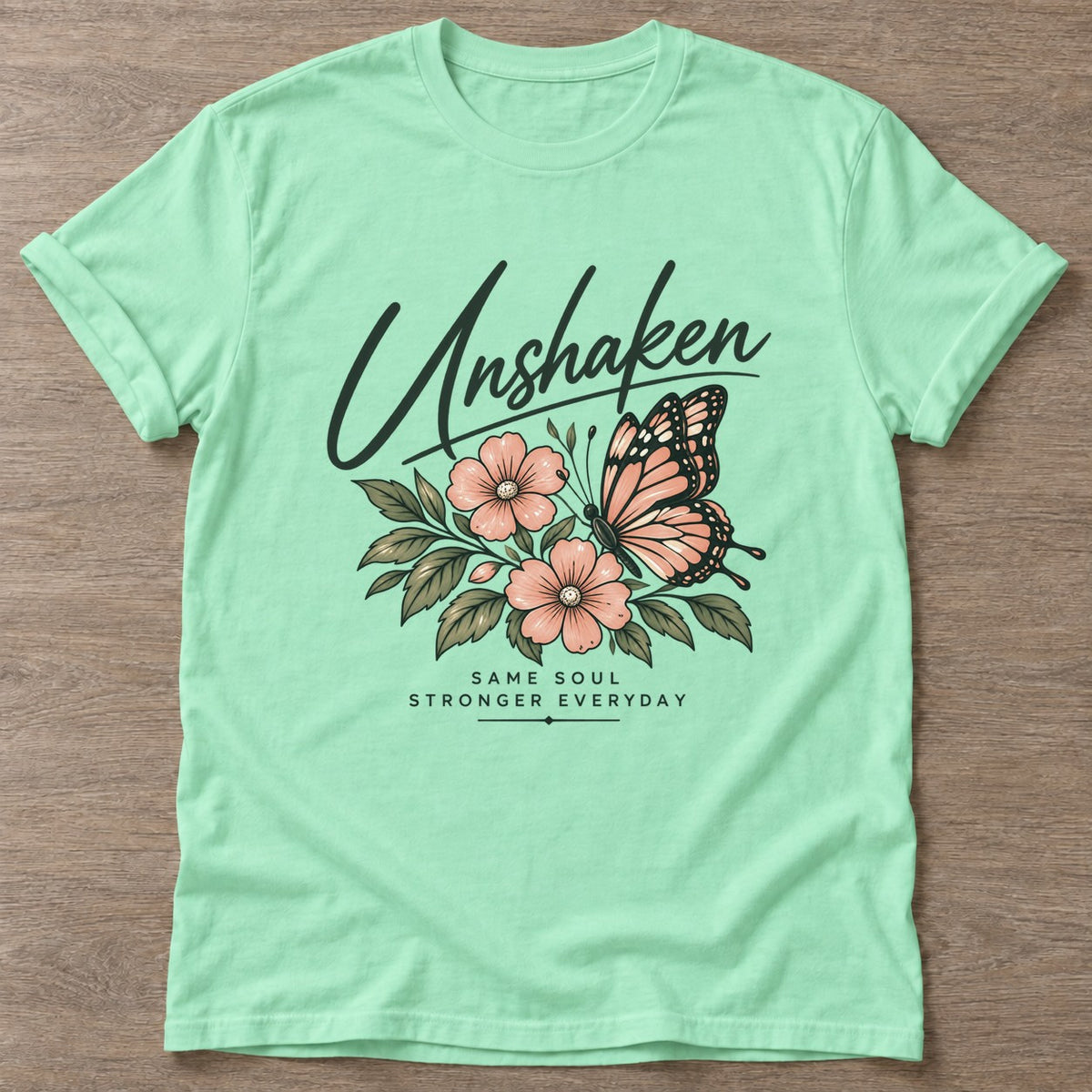 Mint Green Same Soul T-shirt — longevity training design, for women over 40