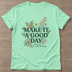 Mint Green Ordinary Moments T-shirt — motivational slogan design, for women who train