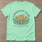 Mint Green Stay Around T-shirt — longevity training design, for women over 40