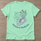 Mint Green Heartbeat Run T-shirt — running design, for women who run
