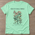 Mint Green Bloom From Within T-shirt — floral strength design, for women who train