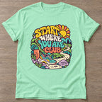 Mint Green Running Trails T-shirt — running design, for women who run