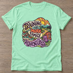 Mint Green Training For Adventures T-shirt — longevity training design, for women over 40