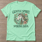 Mint Green Softness Is Strength T-shirt — rest and recovery design, for women who train