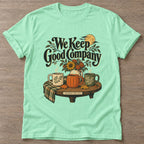 Mint Green Good Company T-shirt — gym club design, for women who train together