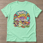 Mint Green Joy Over Pressure T-shirt — rest and recovery design, for women who train
