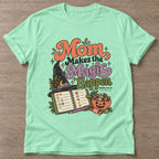 Mint Green Magic Happens T-shirt — motivational slogan design, for women who train