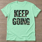 Mint Green Growth Mode T-shirt — growth mindset design, for women building a habit