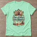 Mint Green Cozy Resignation T-shirt — rest and recovery design, for women who train