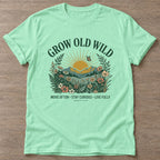 Mint Green Wild Heart Rising T-shirt — motivational slogan design, for women who train