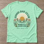 Mint Green Move Smile Live T-shirt — everyday workout design, for women who move