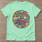 Mint Green Movement Was Involved T-shirt — funny gym slogan, for women who train and laugh about it