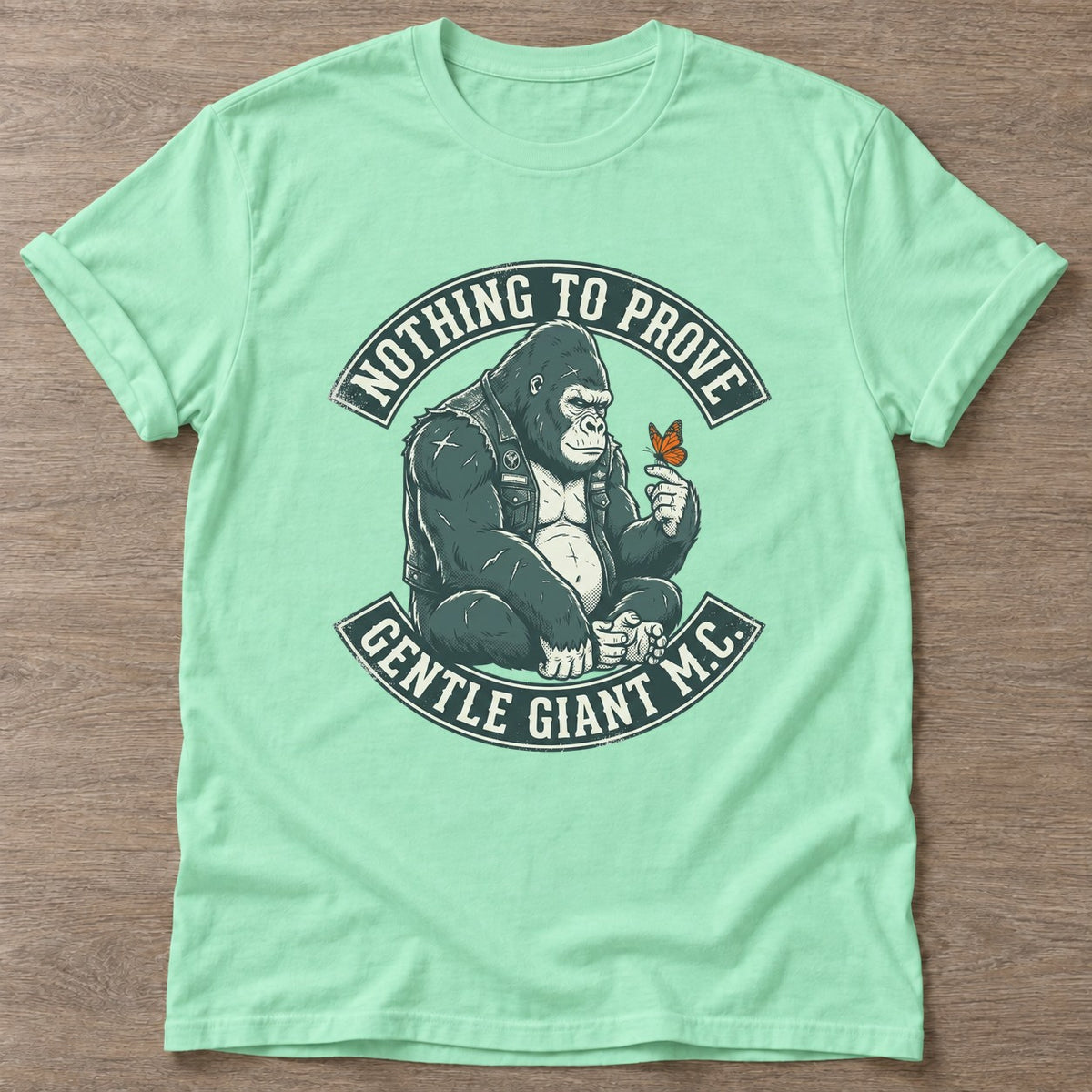Mint Green Nothing To Prove T-shirt — body positive design, for every body in the gym