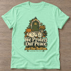 Mint Green Peace And Bedtime T-shirt — rest and recovery design, for women who train