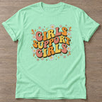 Mint Green Sisterhood Vibes T-shirt — gym club design, for women who train together