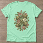 Mint Green Lift And Grow T-shirt — weightlifting design, for women who lift