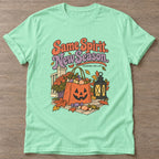 Mint Green Autumn Harvest T-shirt — motivational slogan design, for women who train