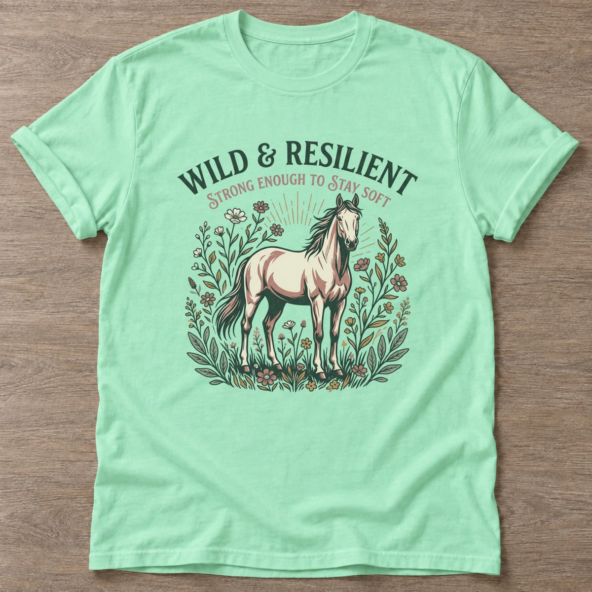 Mint Green Stay Soft T-shirt — rest and recovery design, for women who train