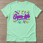 Mint Green Sweat Chaos T-shirt — funny gym slogan, for women who train and laugh about it