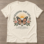 Natural Strong Today T-shirt — motivational slogan design, for women who train
