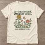 Natural Different Bodies T-shirt — body positive design, for every body in the gym