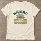 Natural Lifting Leaves T-shirt — floral strength design, for women who train