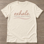 Natural Breathe Repeat T-shirt — rest and recovery design, for women who train