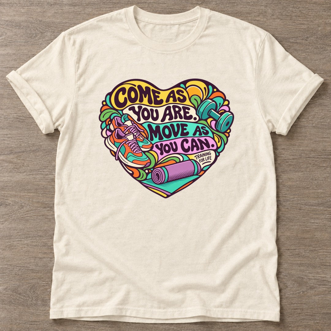 Natural Athletic Authenticity T-shirt — body positive design, for every body in the gym