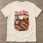 Natural Autumn Hustle T-shirt — motivational slogan design, for women who train